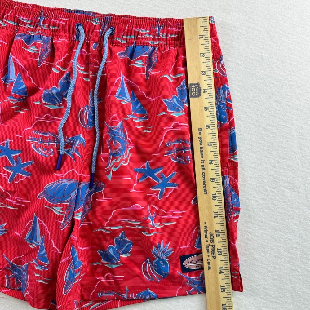 Vineyard Vines Mens XS Chappy Trunks Icons Sailors Red Nautical Swim Shorts NEW - Picture 13 of 16